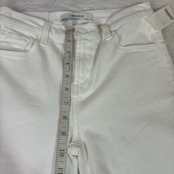 NWT J Brand White Ruby High-Rise Crop Cigarette Pants Size 23 EE0599 - Picture 8 of 9